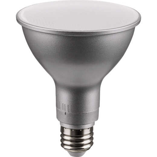 Satco 75W Equivalent 5CCT-Selectable PAR30 Long Neck Medium Dimmable LED Floodlight Bulb