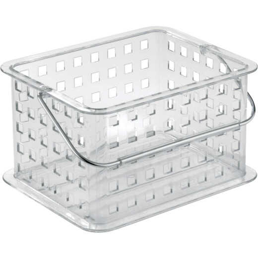 iDesign Clarity 8.8 In. L.x 6.9 In. H. x 5.3 In. D. Plastic Stackable Storage Basket